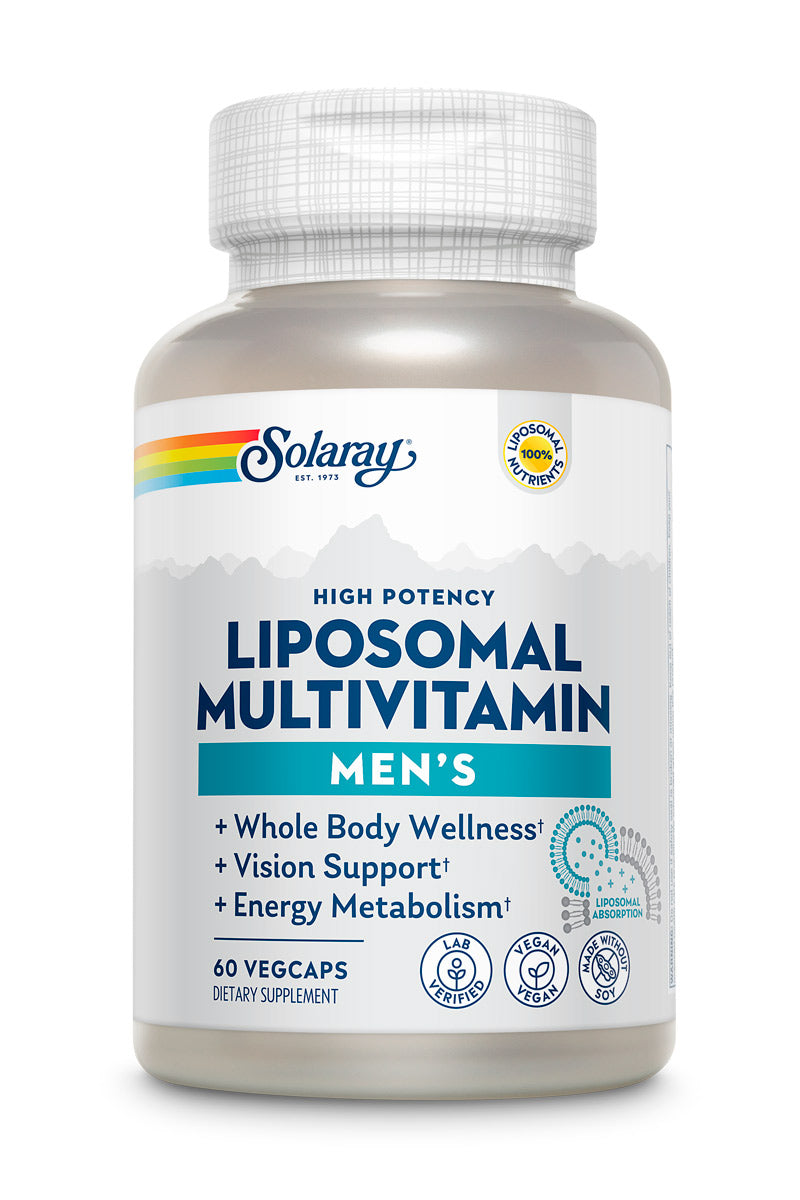 Мультивітаміни ліпосомальні для чоловіків, Solaray Men's Liposomal Multivitamin, 60 вегетаріанських капсул
