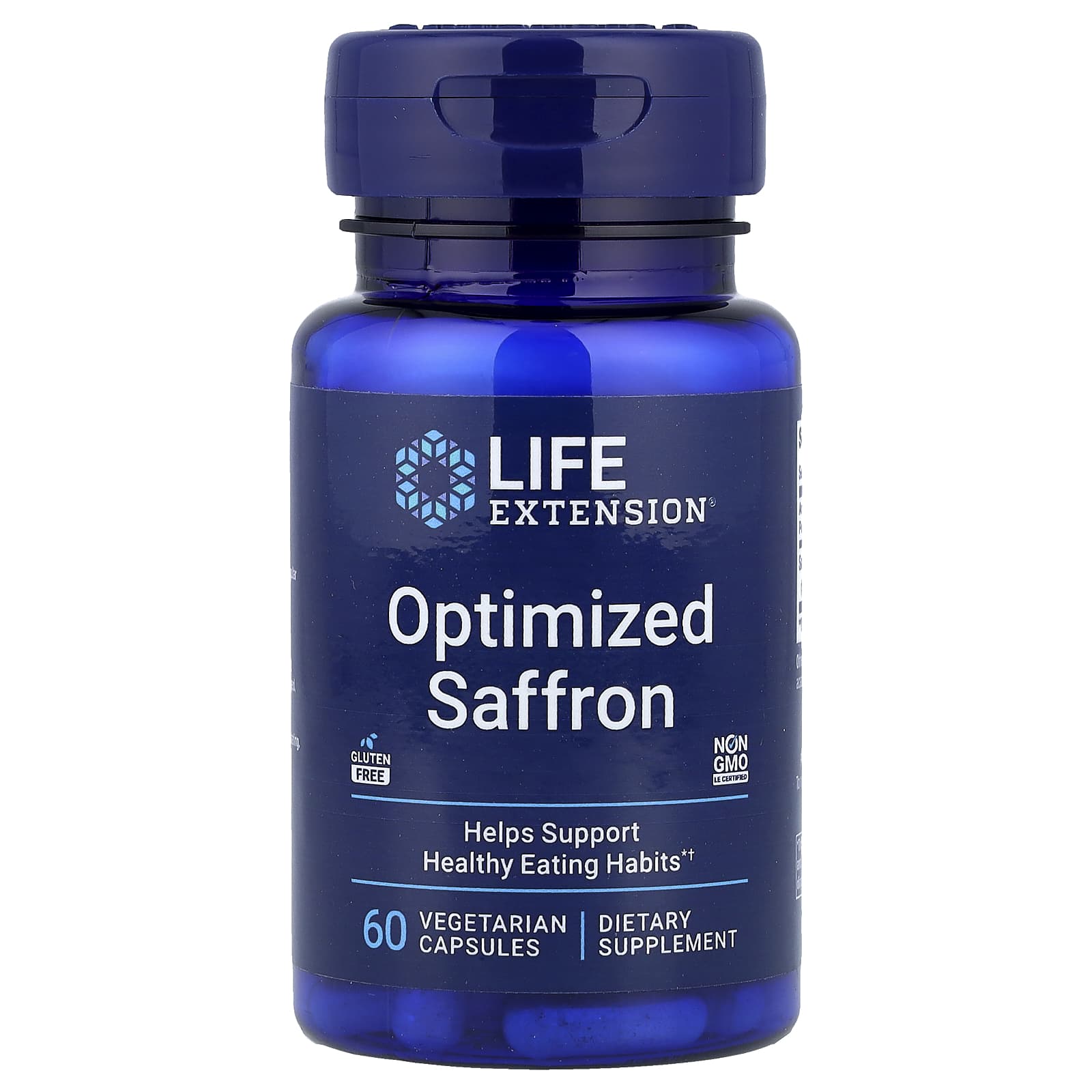 Шафран, Optimized Saffron, Life Extension, 60 вегетаріанських капсул (78 мг на капсулу)
