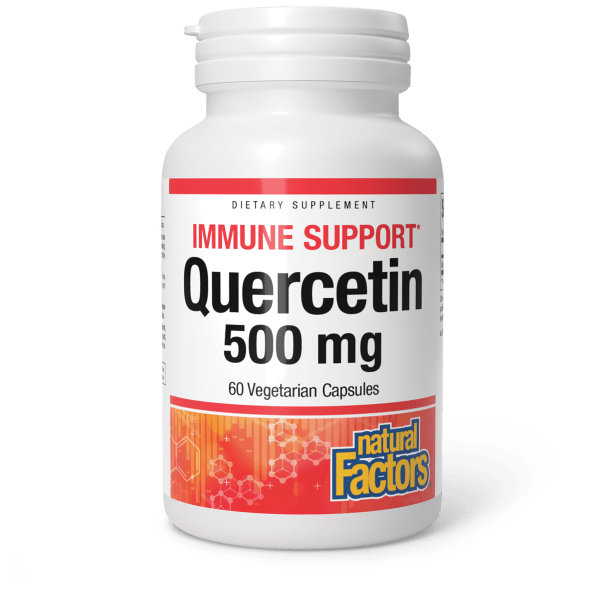 Кверцетин, Natural Factors Quercetin, 500 мг, 60 вегетаріанських капсул