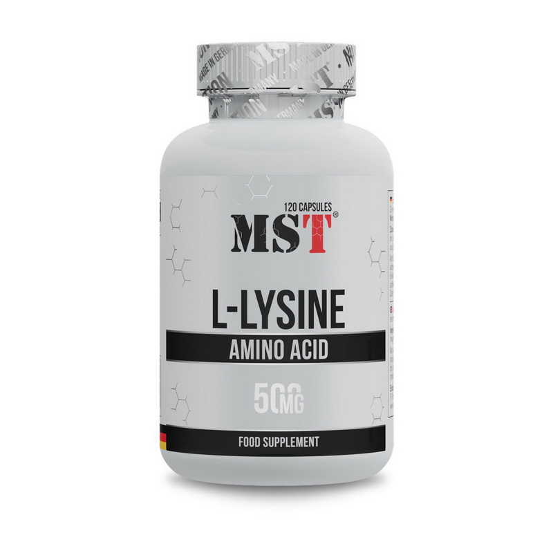 L-лізин, MST L-Lysine, 500 мг, 120 капсул