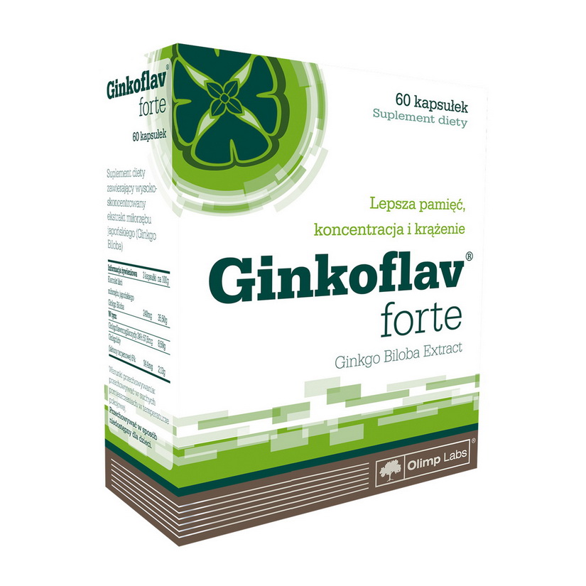 Екстракт гінкго білоба, Olimp Nutrition Ginkoflav Forte, 60 капсул