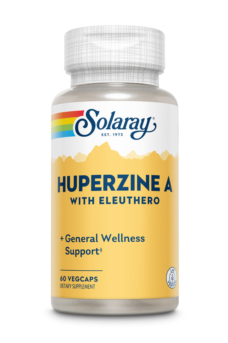 Гуперзин А, Solaray Huperzine A, 50 мкг, 60 вегетаріанських капсул
