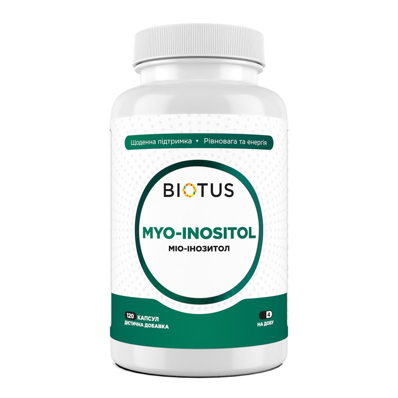 Міо-інозитол, Biotus Myo-Inositol, 120 капсул