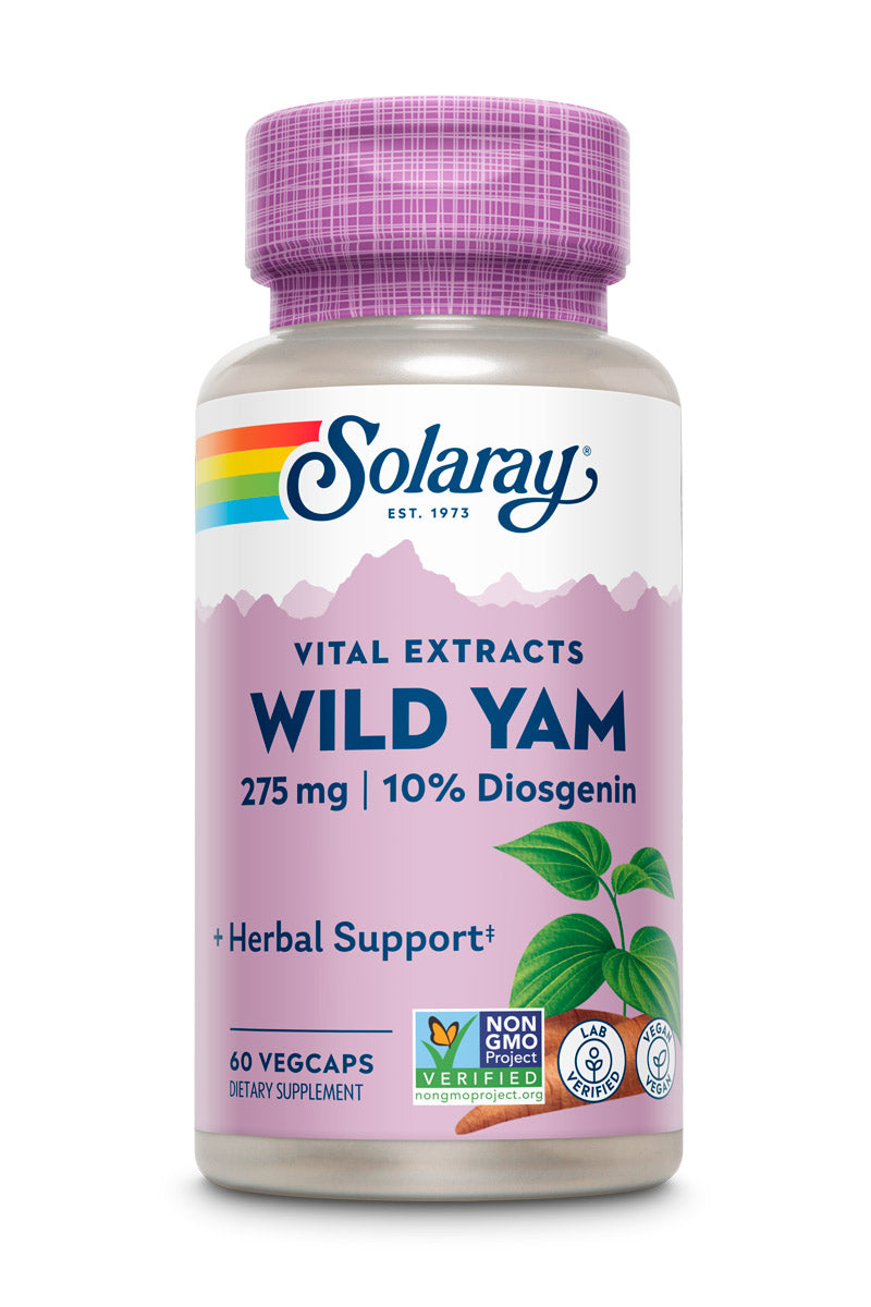 Екстракт дикого ямсу, Solaray Wild Yam Root Extract, 275 мг, 60 вегетаріанських капсул