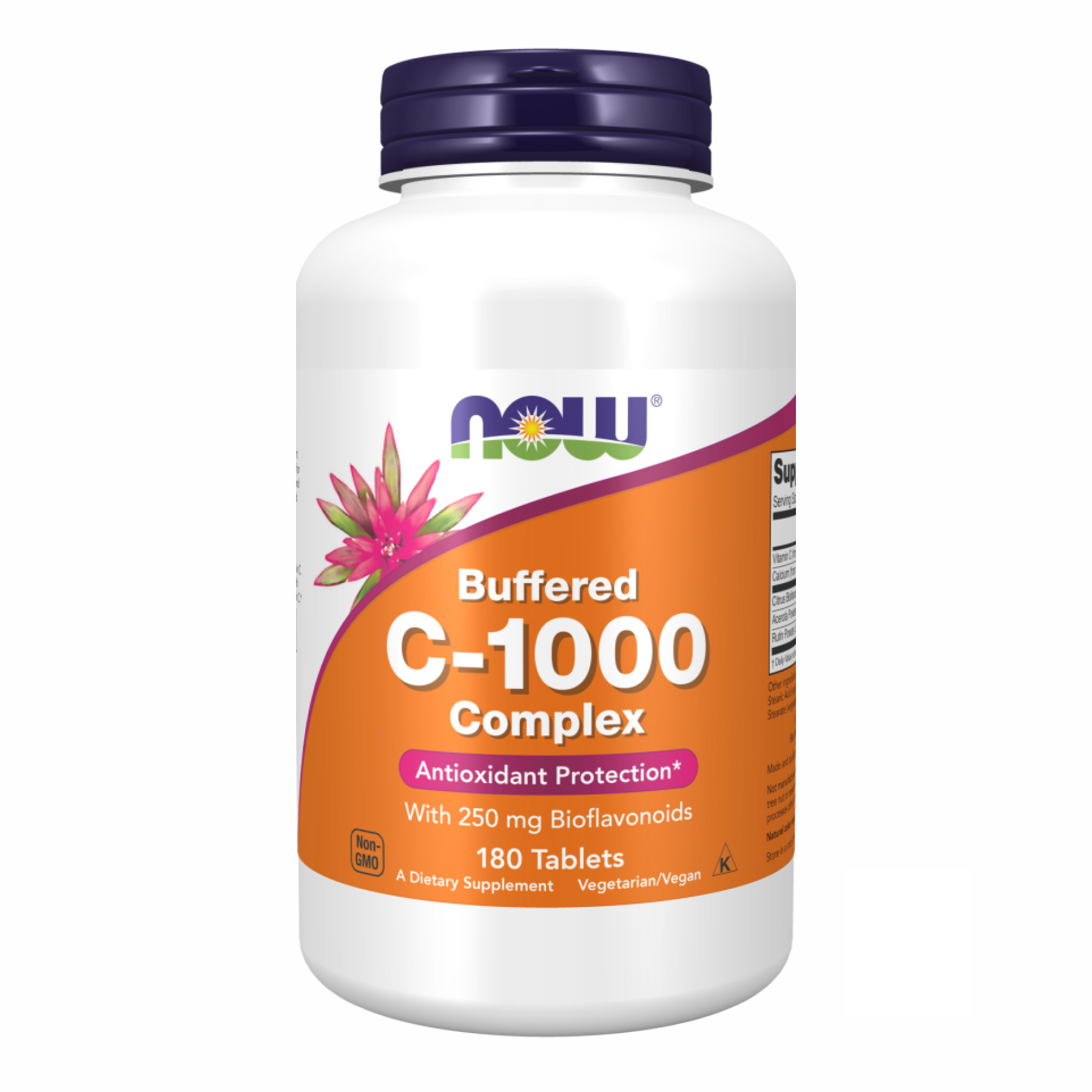 Вітамін C буферизований комплекс, Now Foods Buffered C-1000 Complex, 1000 мг, 180 таблеток