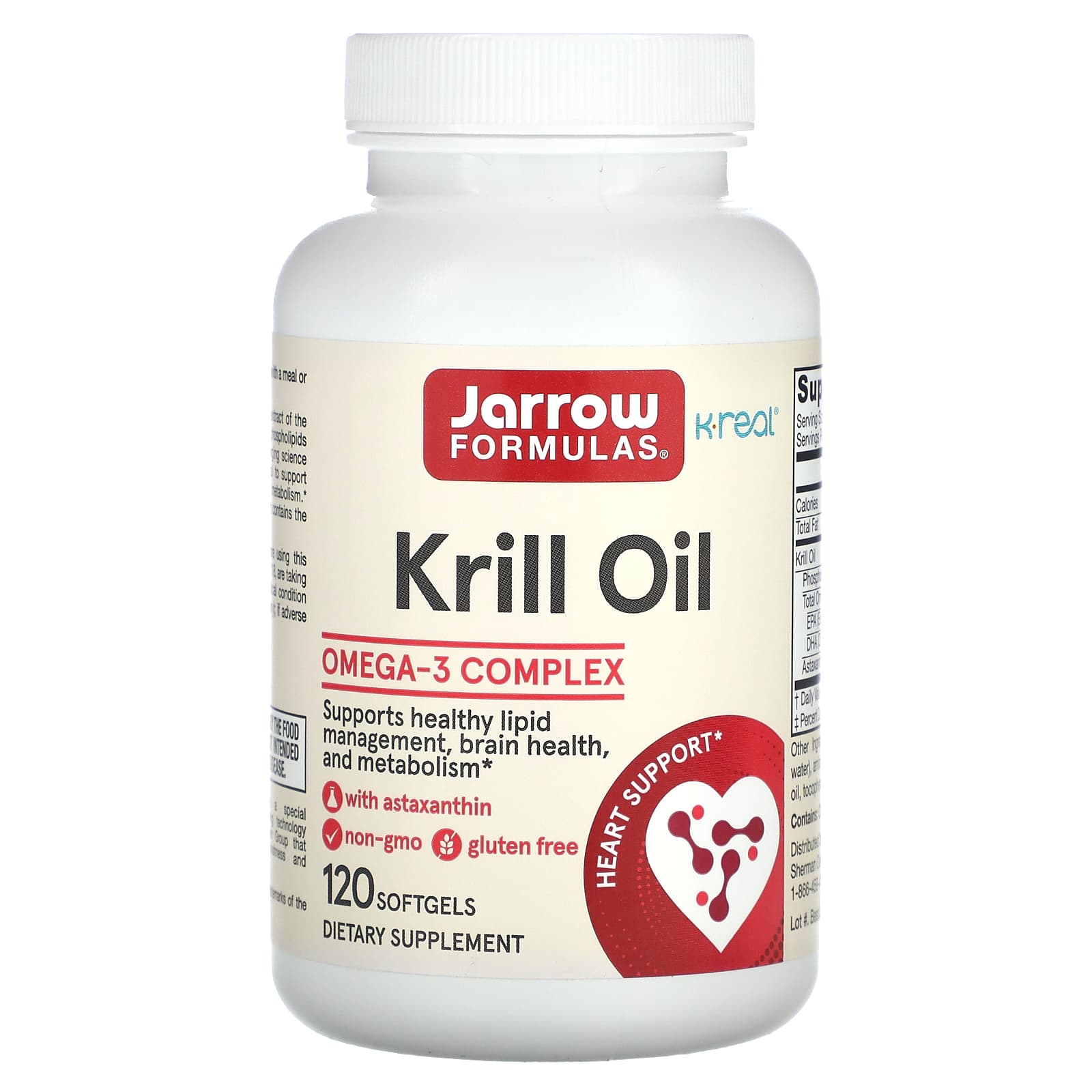 Масло криля, Jarrow Formulas Krill Oil, 300 мг, 120 м'яких капсул
