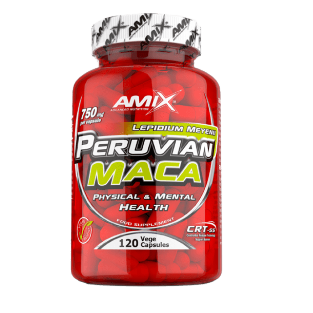 Мака перуанська, Amix Peruvian MACA, 750 мг, 120 вегетаріанських капсул