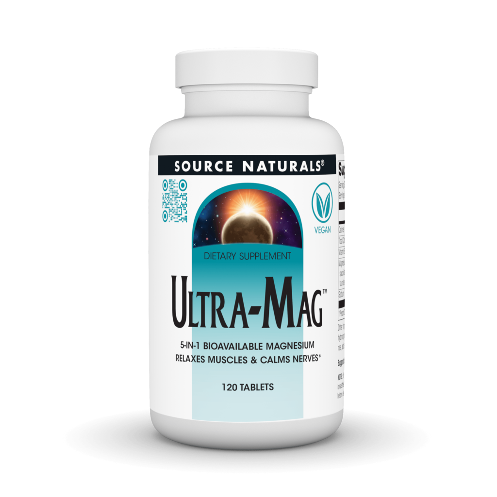 Магній комплекс, Source Naturals Ultra-Mag Magnesium Complex, 120 таблеток
