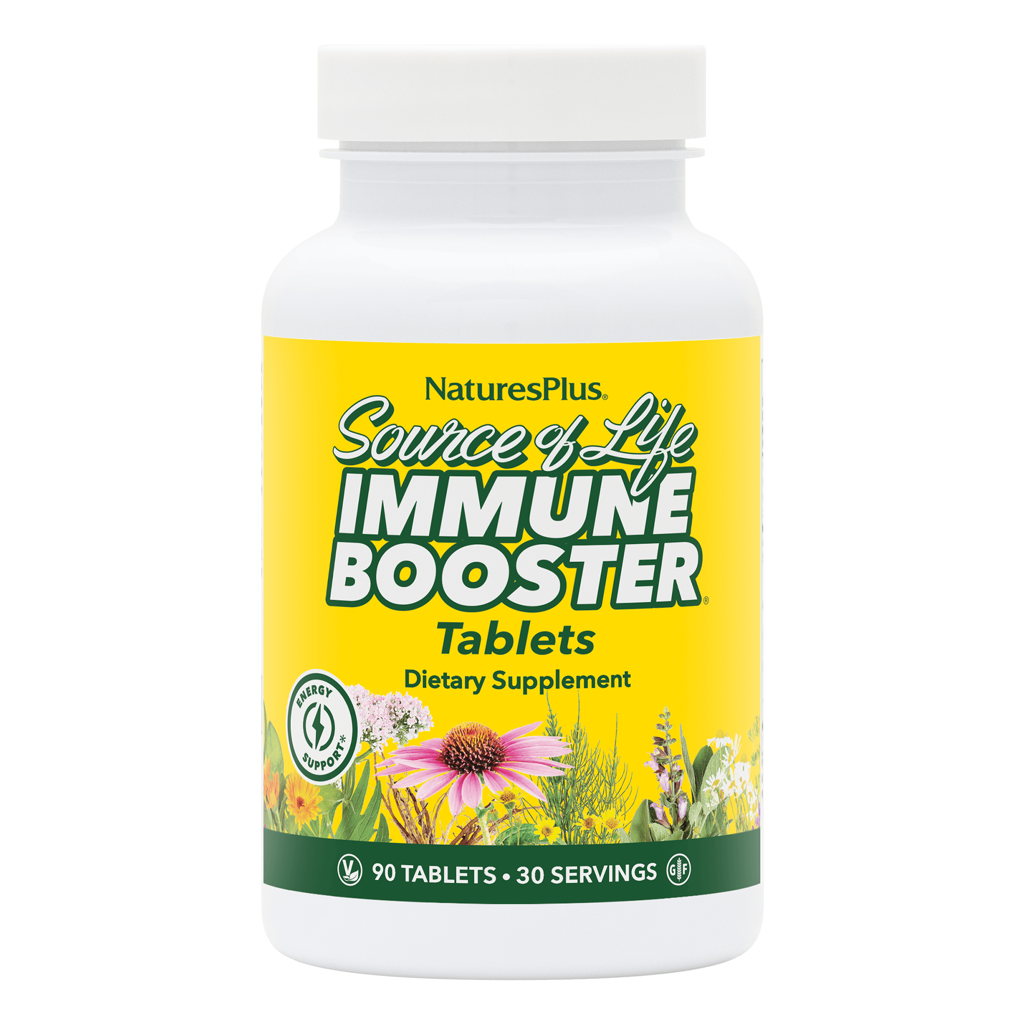 Комплекс для підтримки імунної системи, Natures Plus Source of Life Immune Booster, 90 таблеток