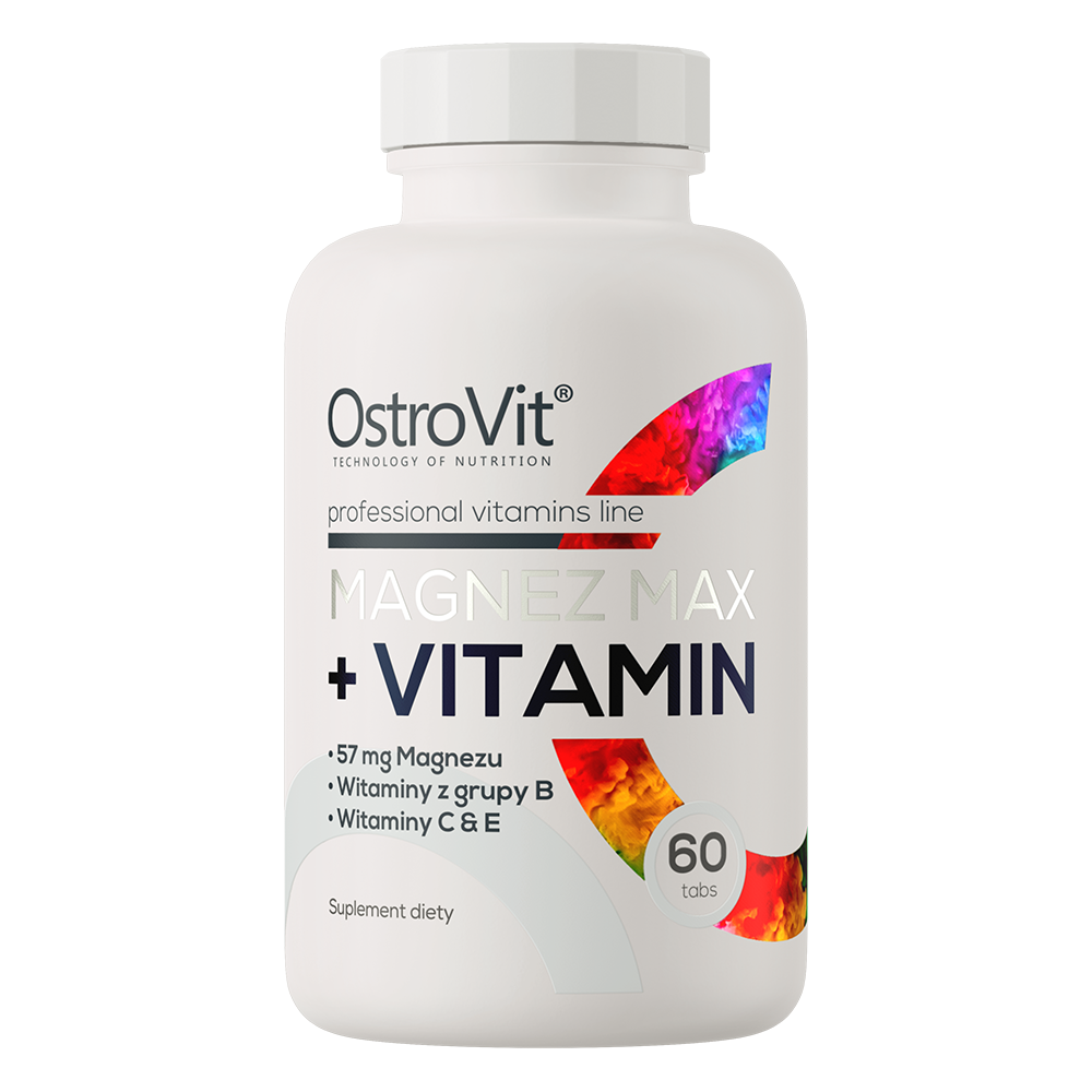 Магній та вітаміни, OstroVit Magnez Max + Vitamin, 60 таблеток