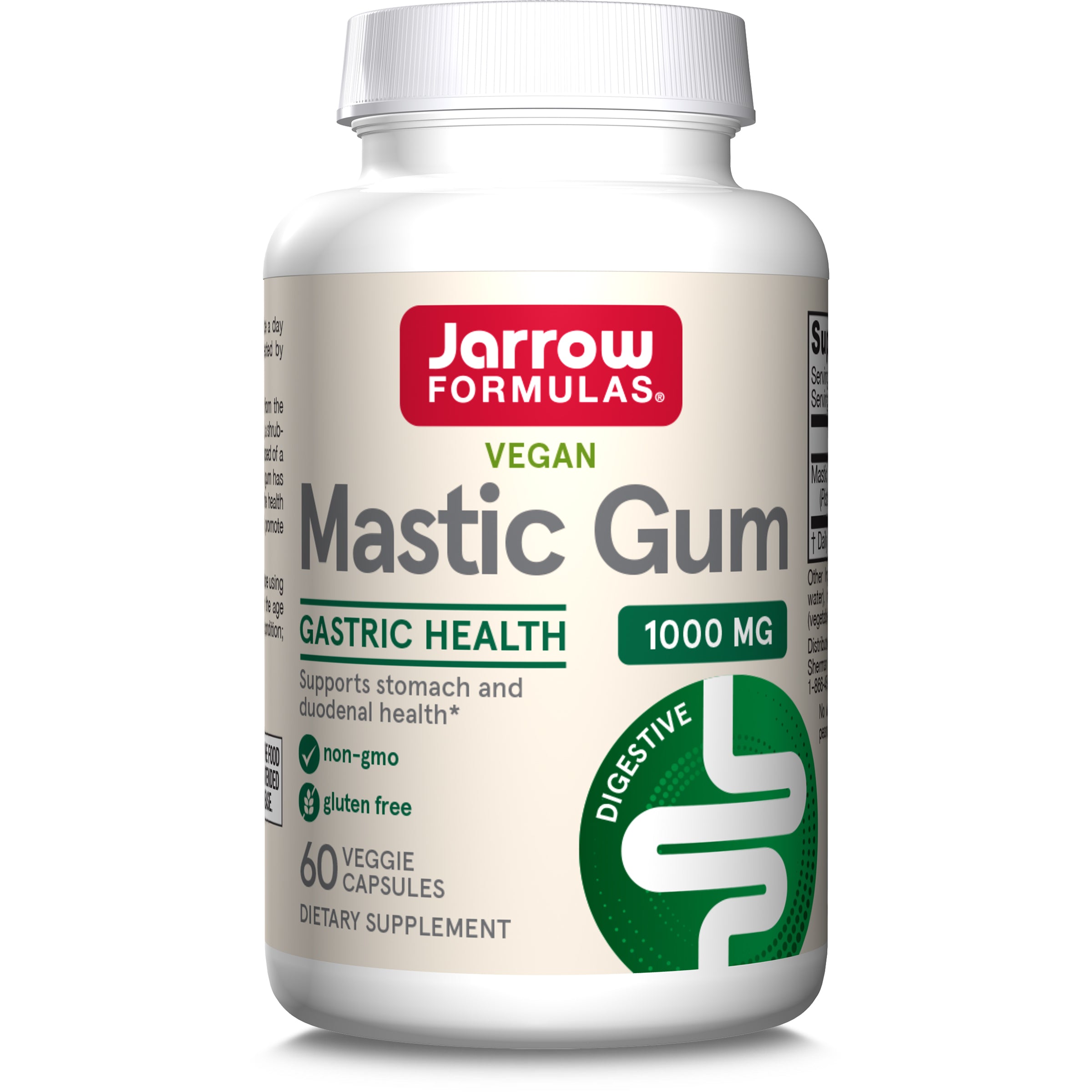 Смола мастикового дерева, Jarrow Formulas Mastic Gum, 1000 мг, 60 вегетаріанських капсул