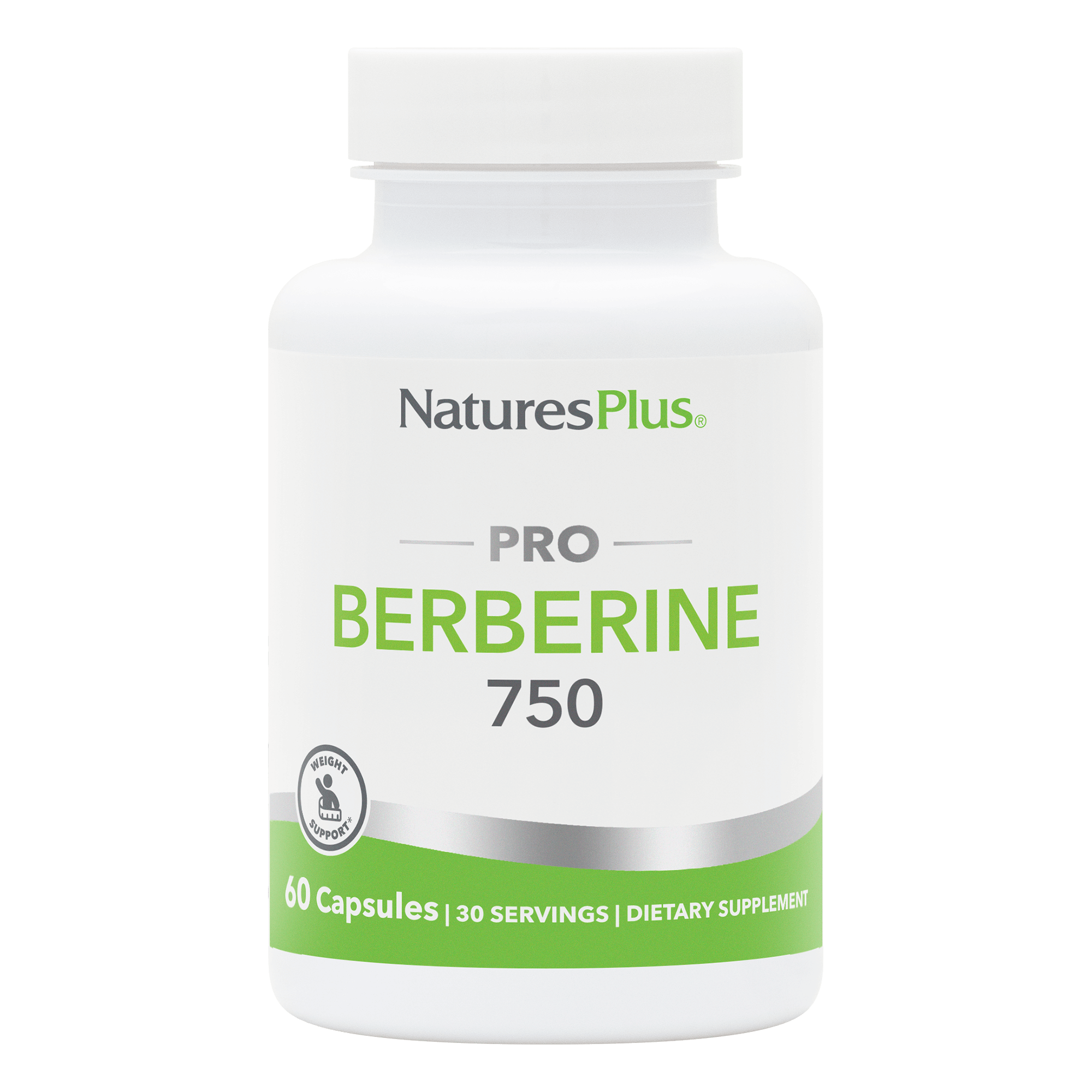 Берберин, Natures Plus Berberine Pro, 750 мг, 60 капсул