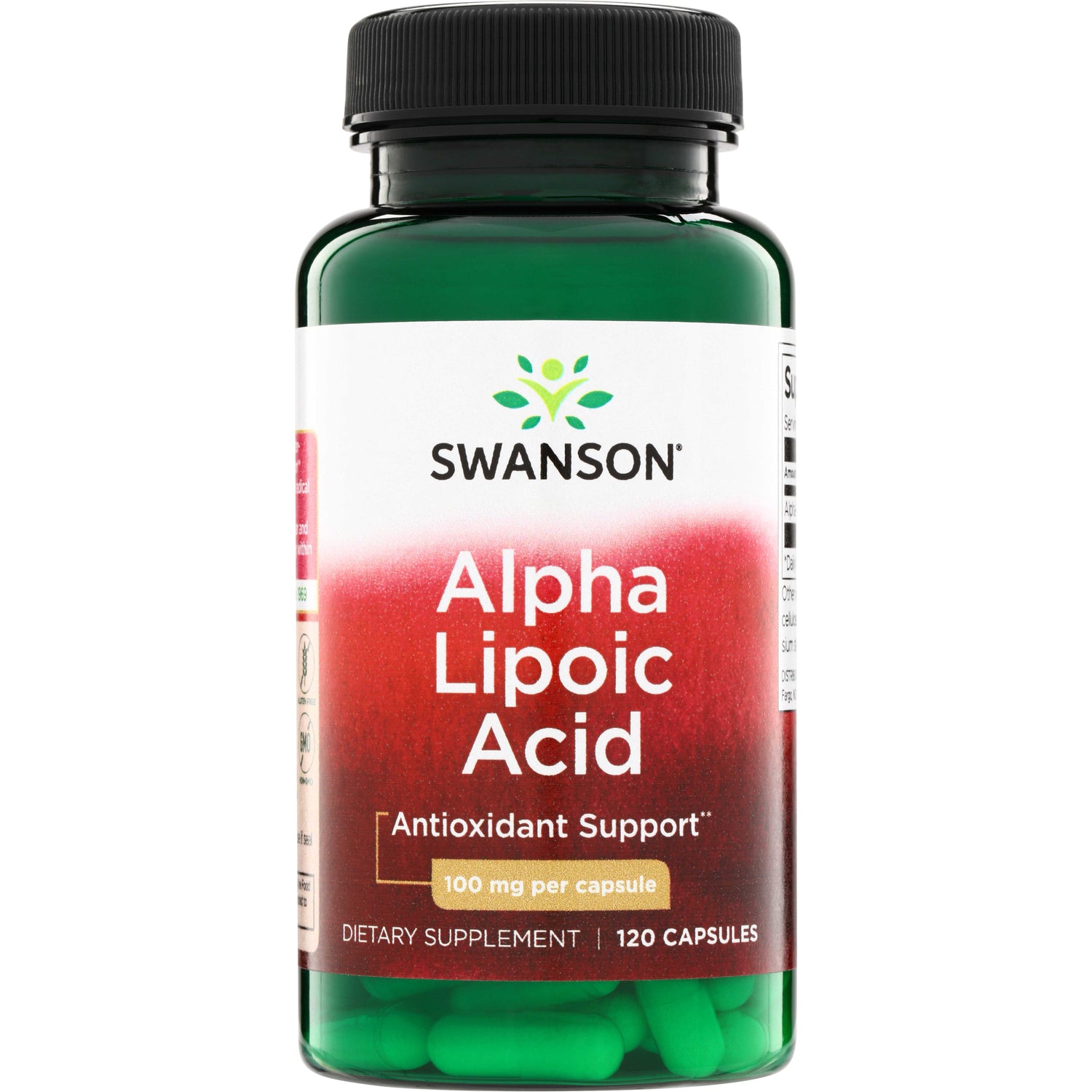 Альфа-ліпоєва кислота, Swanson Alpha Lipoic Acid, 100 мг, 120 капсул