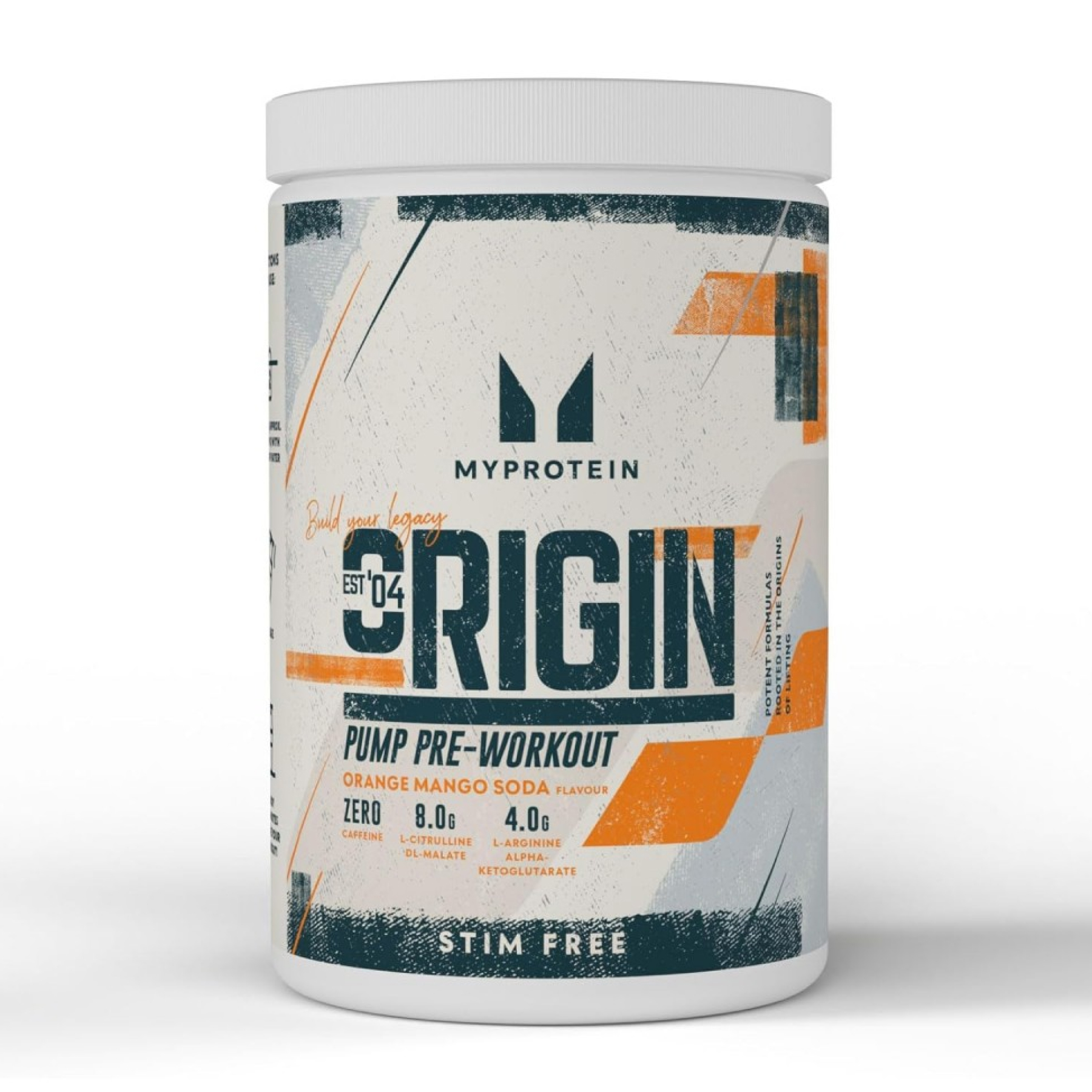 Origin Pre Workout Stim-Free Sour - 30 serv Orange & Mango