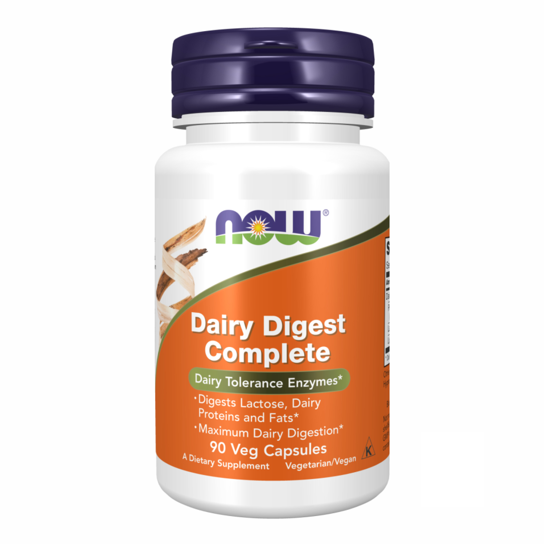 Травні ферменти, Now Foods Dairy Digest Complete, 90 вегетаріанських капсул